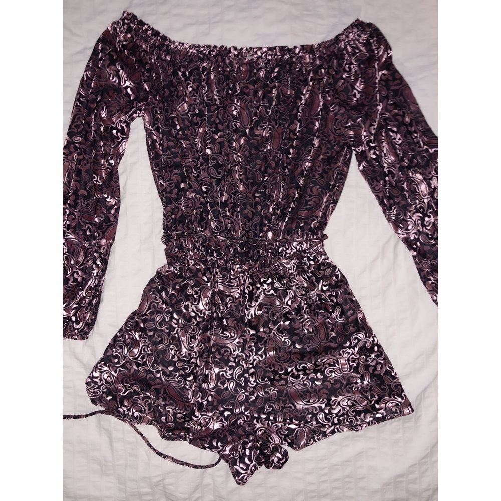 Urban Outfitters Velvet Romper